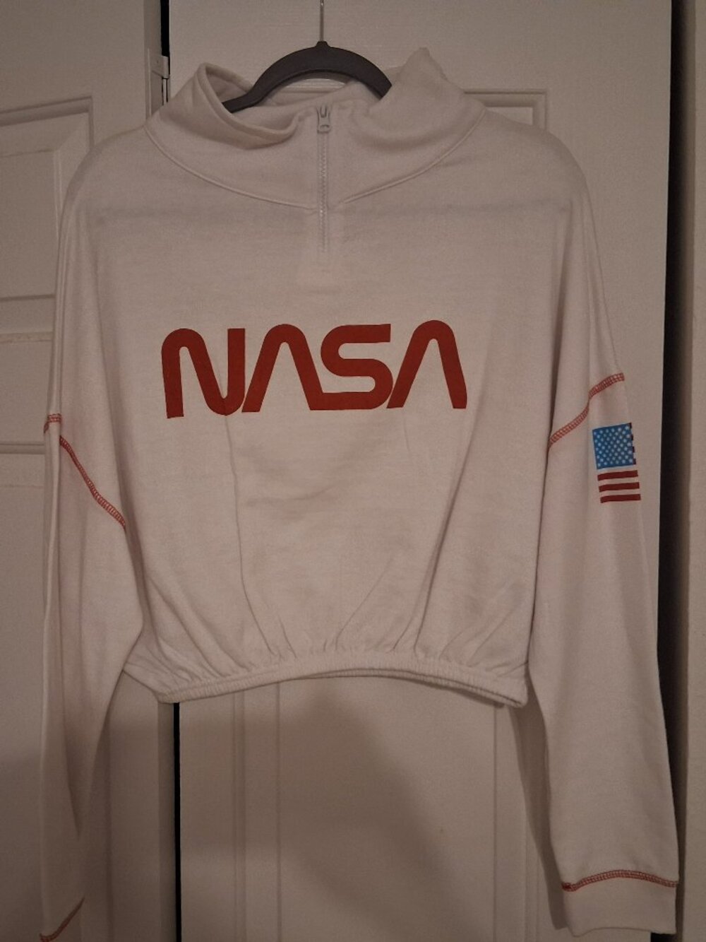 Chemistry M White and Red Long-sleeved Tee
